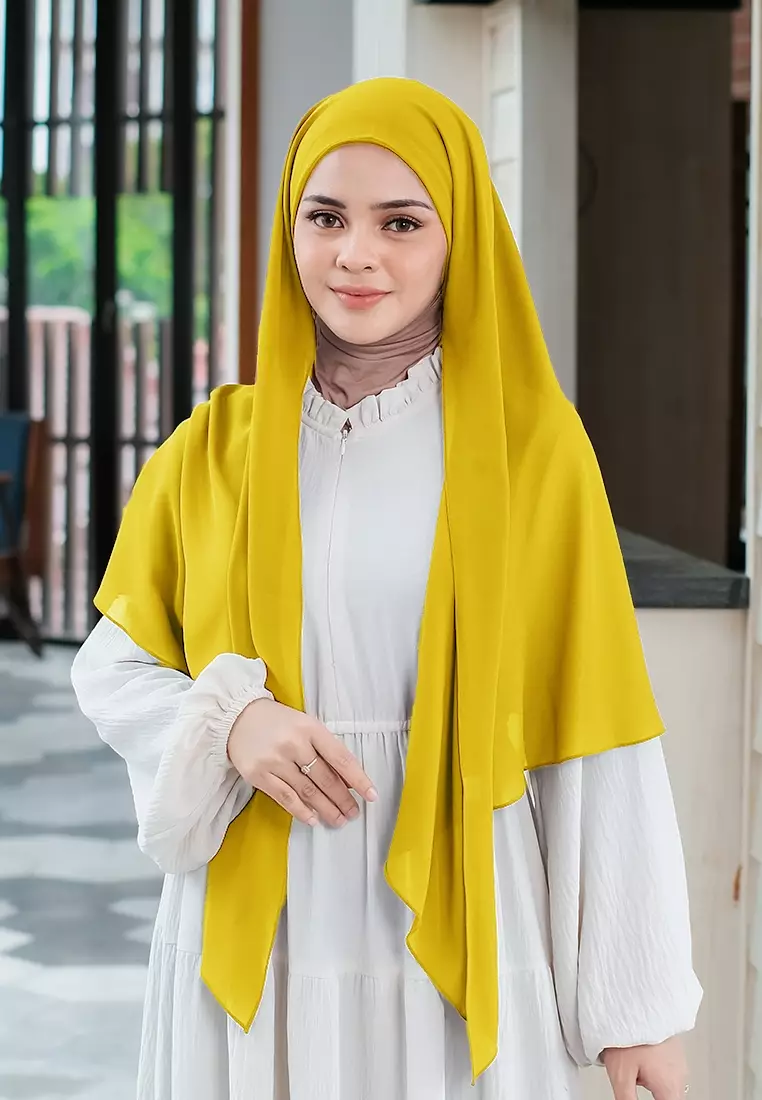 HIJAB INSTAN PAULA - LIGHT MUSTARD