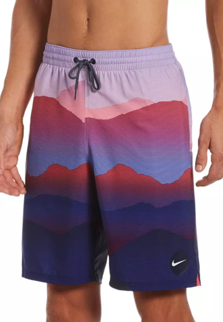 Nike swimming camo vital short in blue hot sale