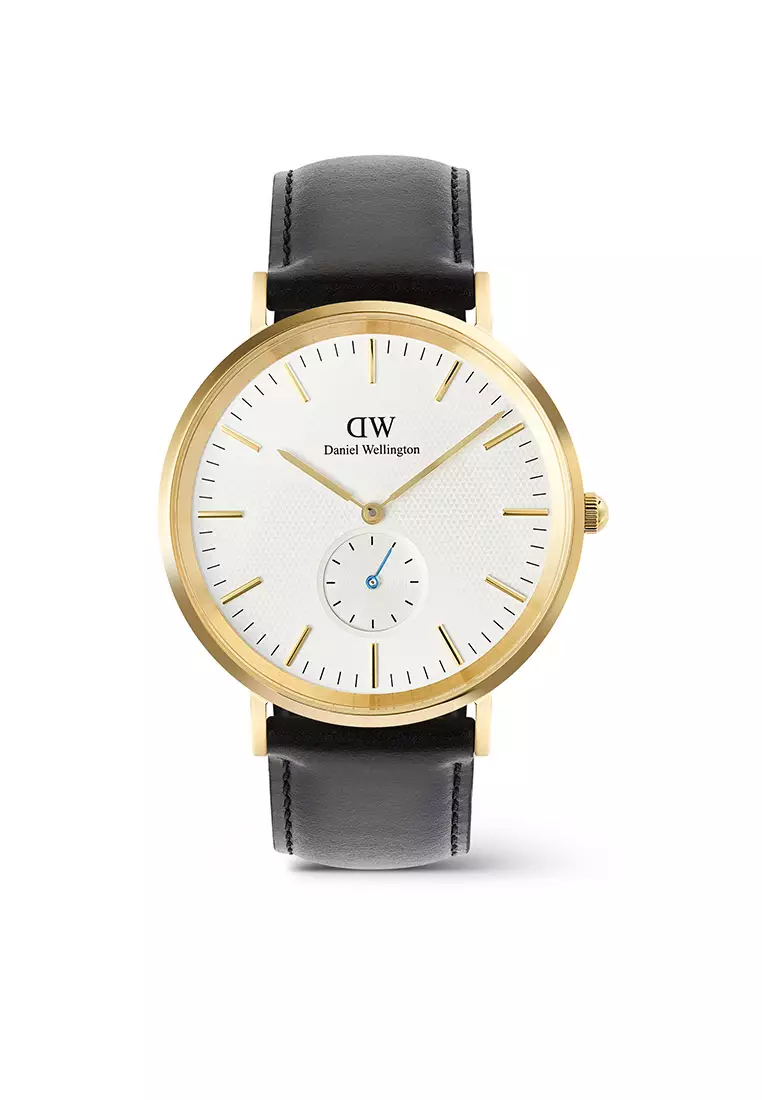 Classic 40mm Multi-Eye Sheffield Off White Silver Sunray Gold Men Watch stainless steel Leather strap watch DW Official Authentic Original