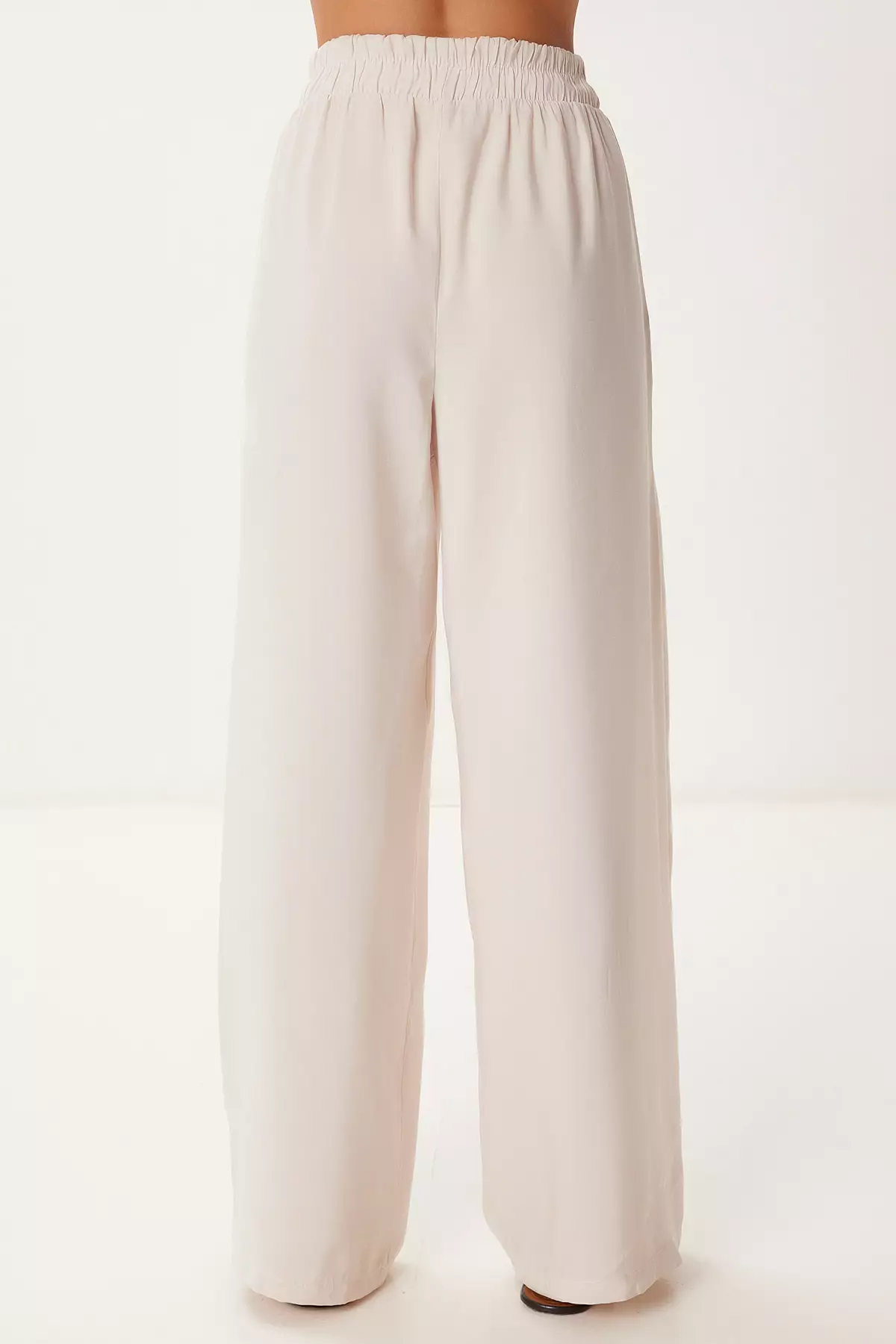 Women's Cream Modal Shirt Pants Suit Bv00158