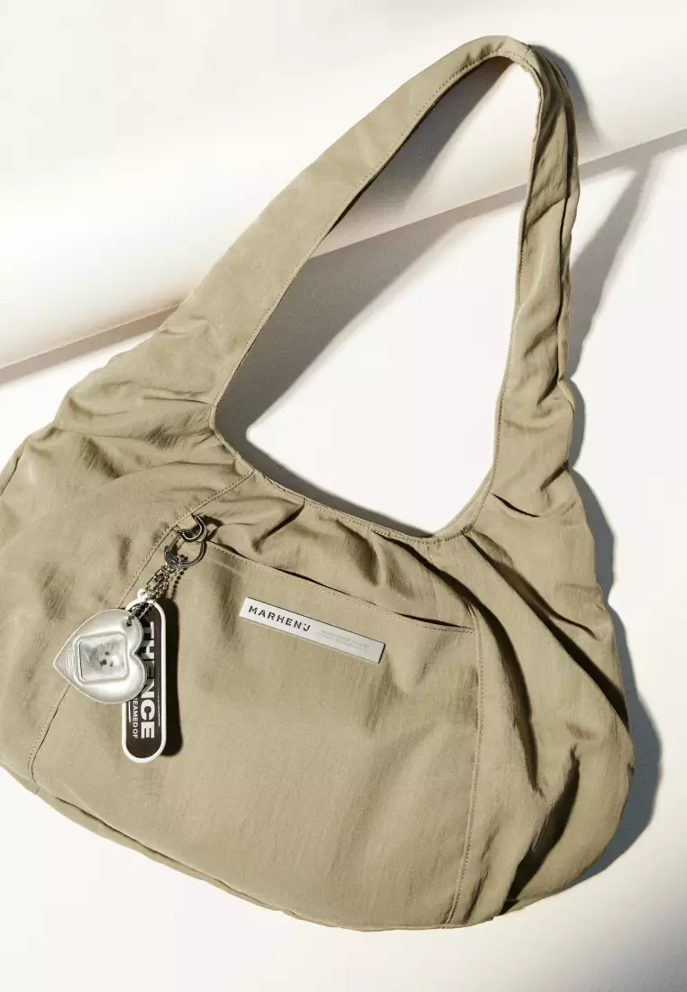 AIRY NYLON Nylon Crossbody Bag Beige