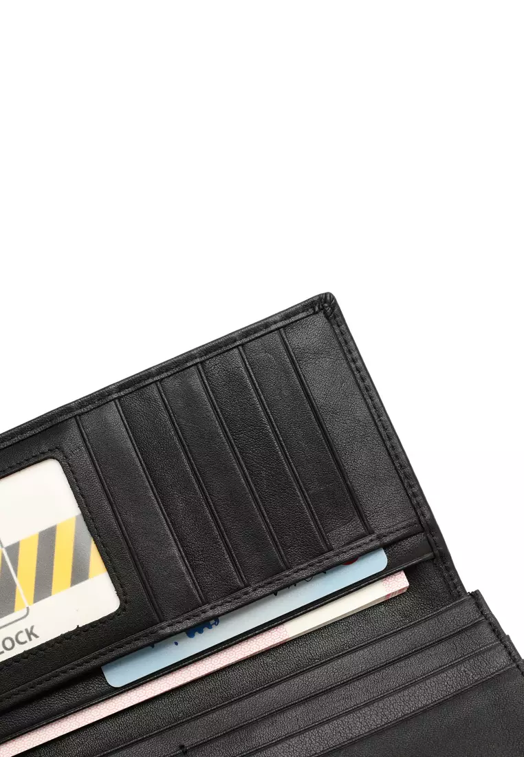 Men's RFID Blocking Bi Fold Long Wallet (Dompet Panjang Bi Fold Pria RFID Blocking) - Hitam