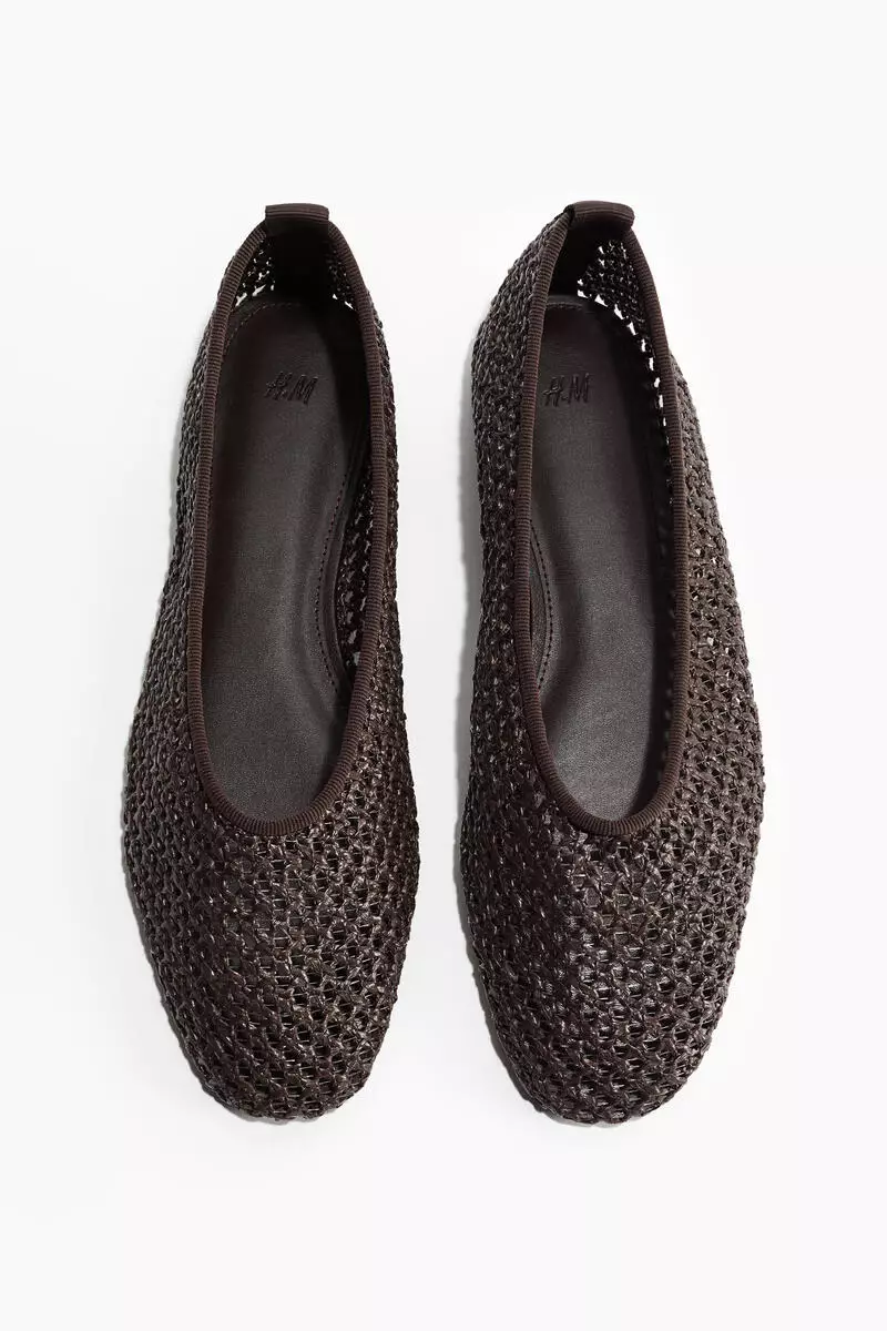 Braided ballet flats