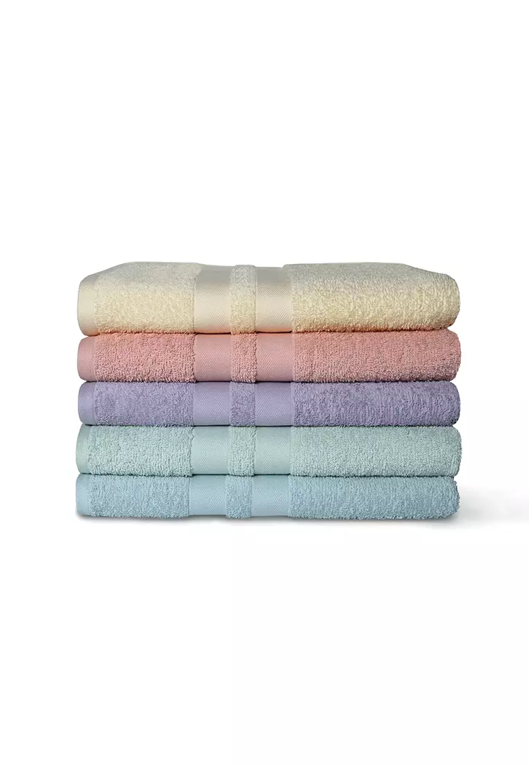 Buy DKNY Rose 100% Cotton Quick Dry Bath Towel 148cm x 76cm (Empire XL  Cotton Series) Online