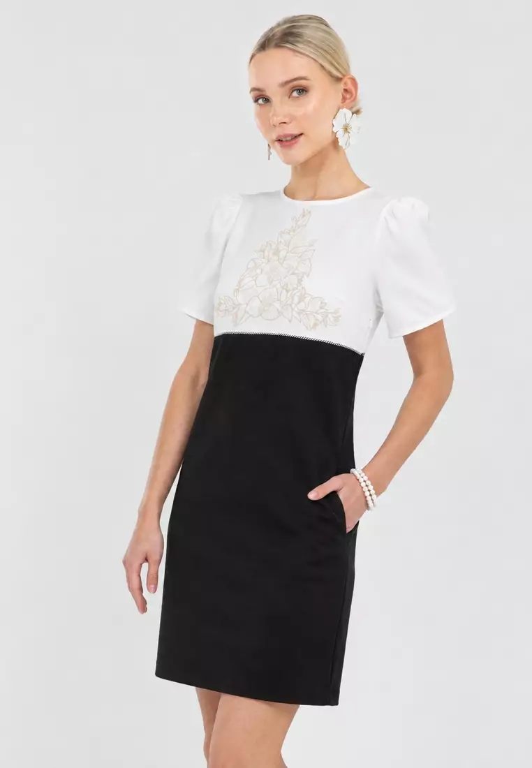 DAPO Two-Toned Bougainvillea Filipiniana Dress