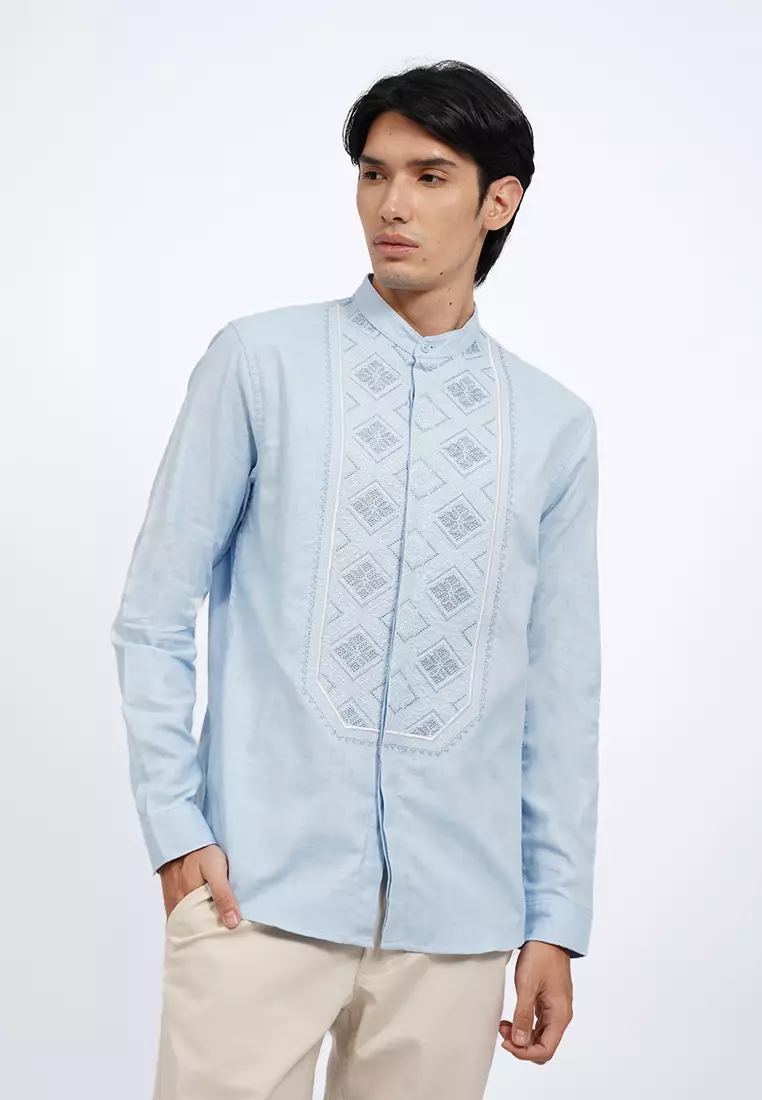 Embroidered Long Sleeve Koko Shirt