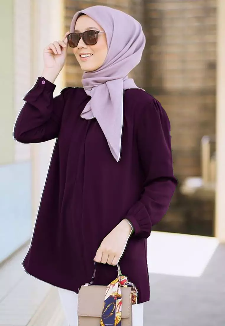 Lydia Blouse in Purple