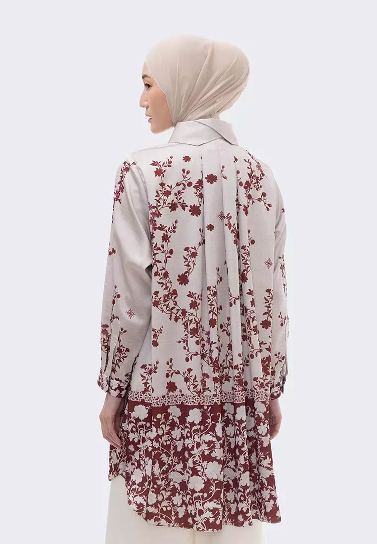 Ria Miranda Maroon Yara Tunic