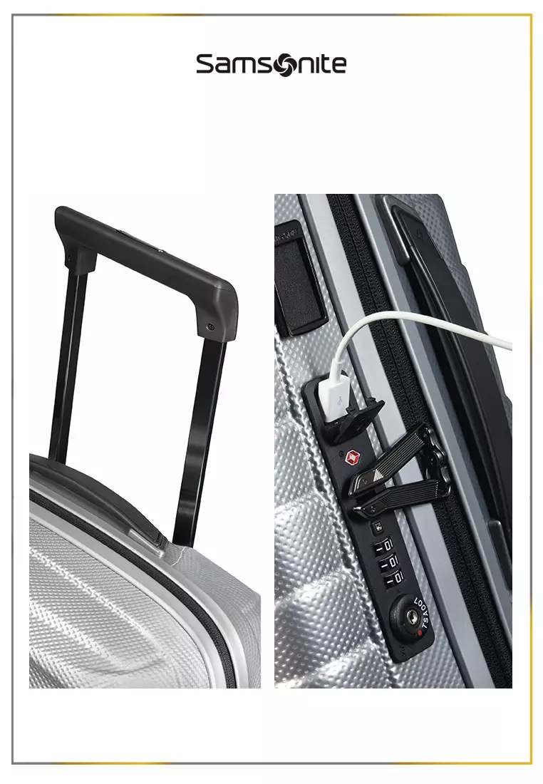 Samsonite Koper Hardcase Proxis Spinner 55/20 Expandable - Silver