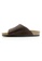 SoleSimple brown Jersey - Dark Brown Leather Sandals & Flip Flops 0D074SHED37452GS_3