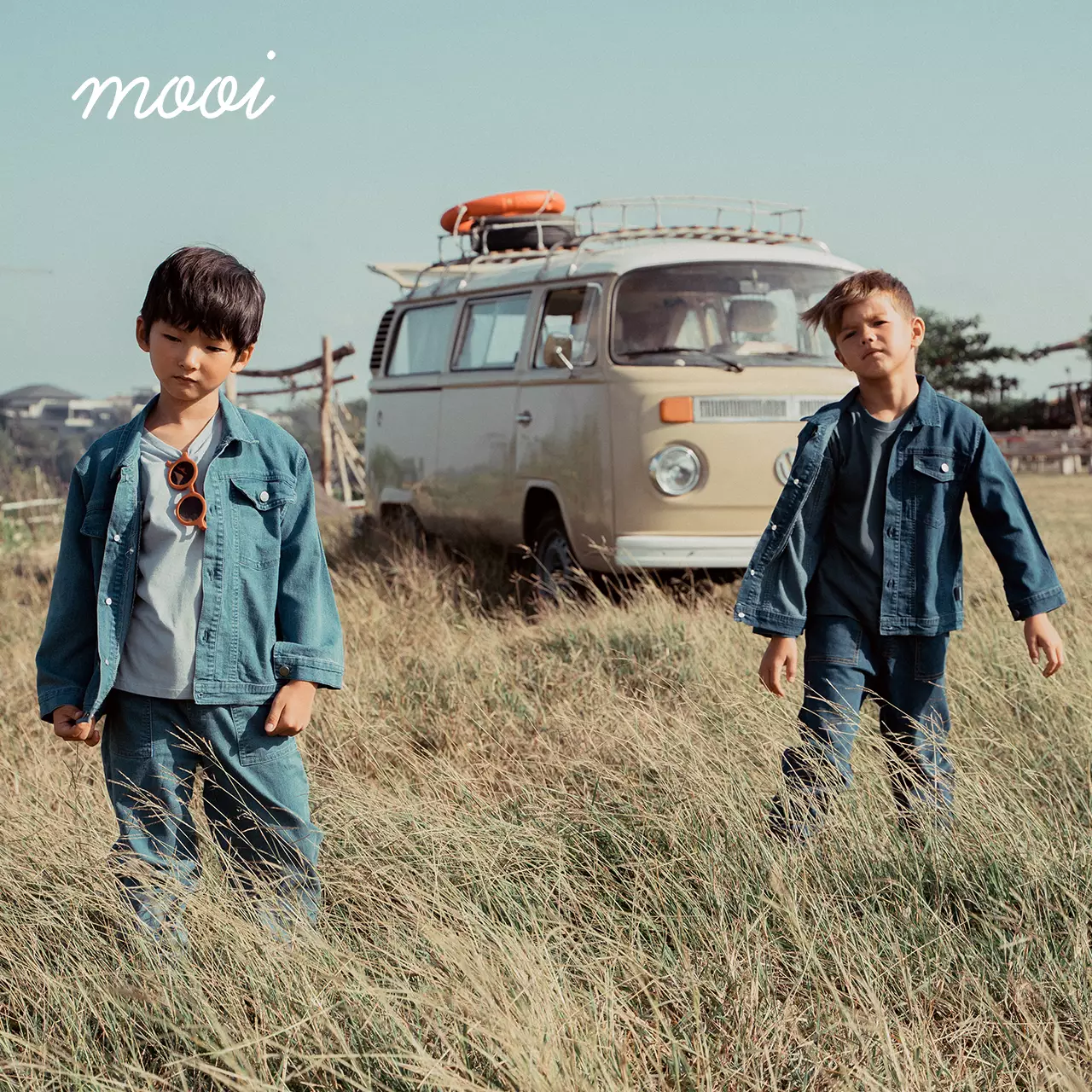 Mooi Celana Jeans Anak Kids Denim Jogger Pants - Dark Blue