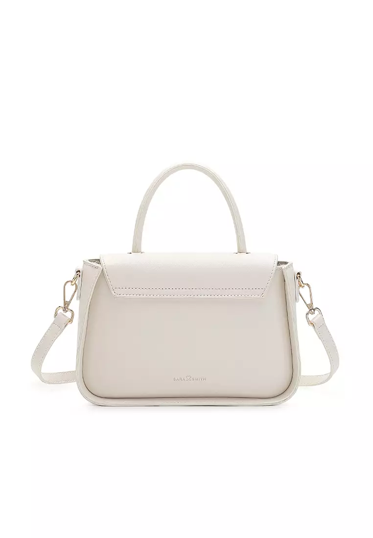 Women's Top Handle Bag / Sling Bag / Crossbody Bag / Shoulder Bag (Tas Tangan Wanita / Tas Selempang Wanita / Tas Bahu Wanita) - Putih