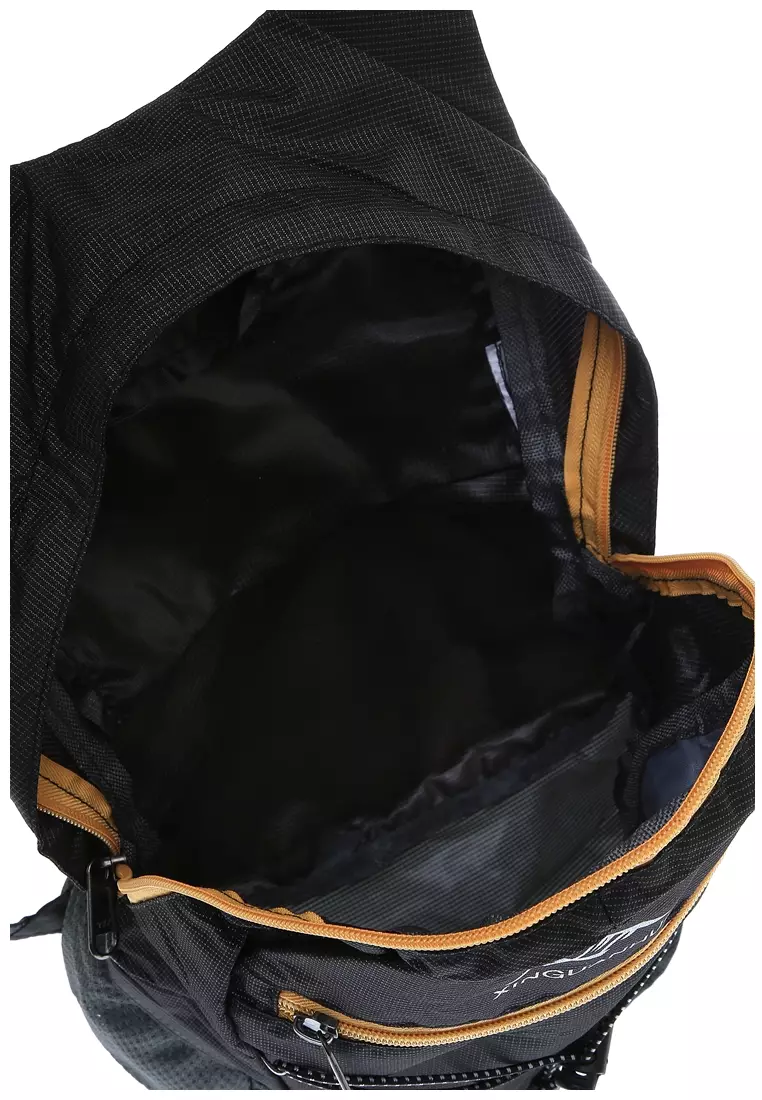 Dermash Backpack Travel Tas Gunung Lipat Waterproof 17L Large Capacity Material Polyester ORIGINAL - Black