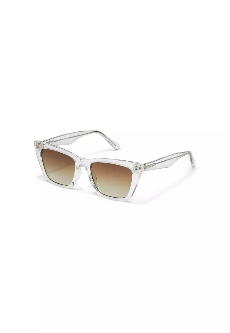 Call The Shots Sunglasses - Clear/Sepia