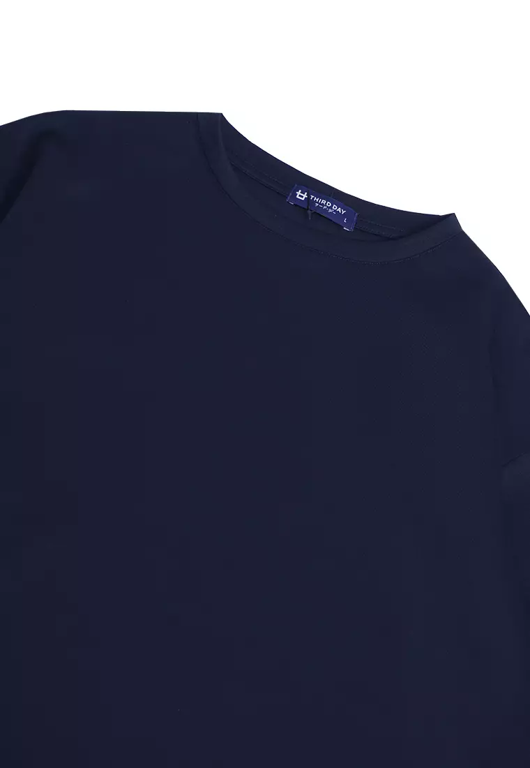 MTJ74 Kaos Oversize Distro Pria Polos Navy
