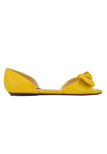 Nine West yellow Nine West Bow Front D'Orsay Flats 1F172SH8F94E40GS_1