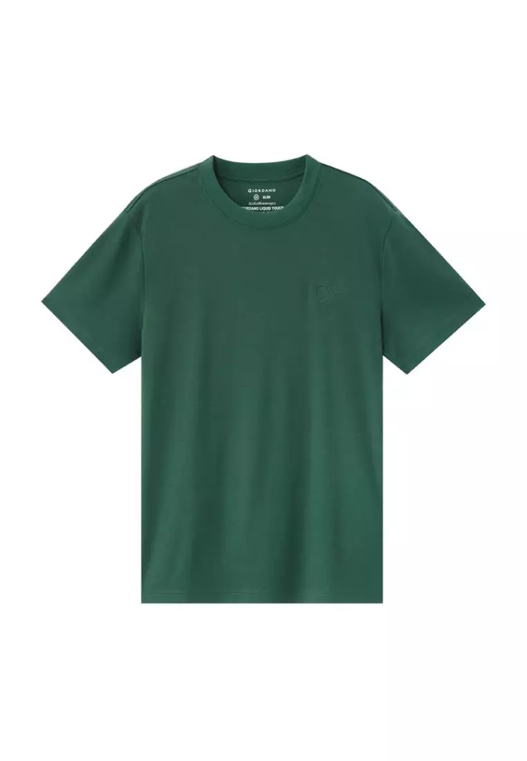 Men's Liquid Touch Short Sleeve Slim Embroidery Tee 01025802
