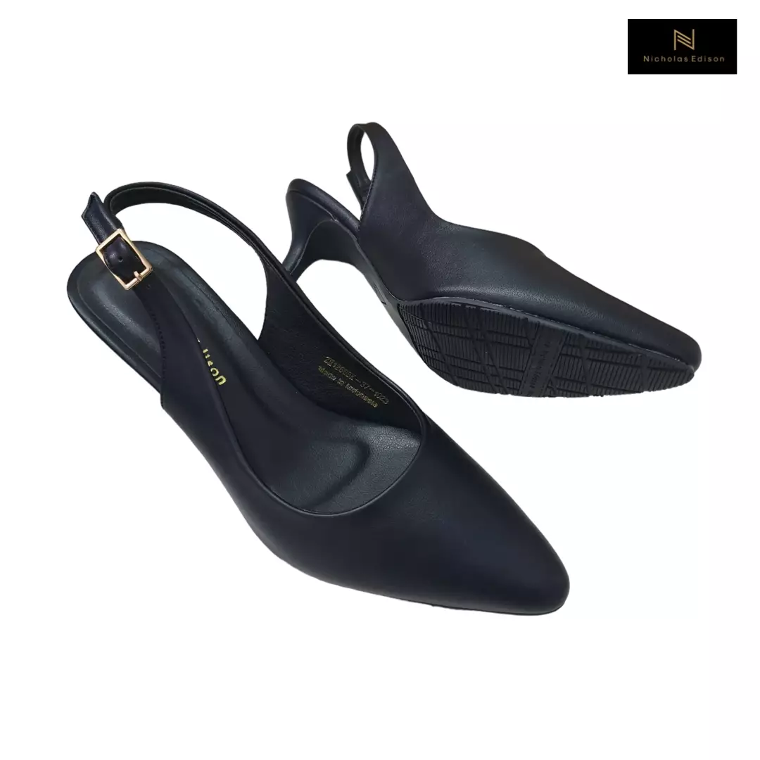 Nicholas Edison Heel Luxo Black