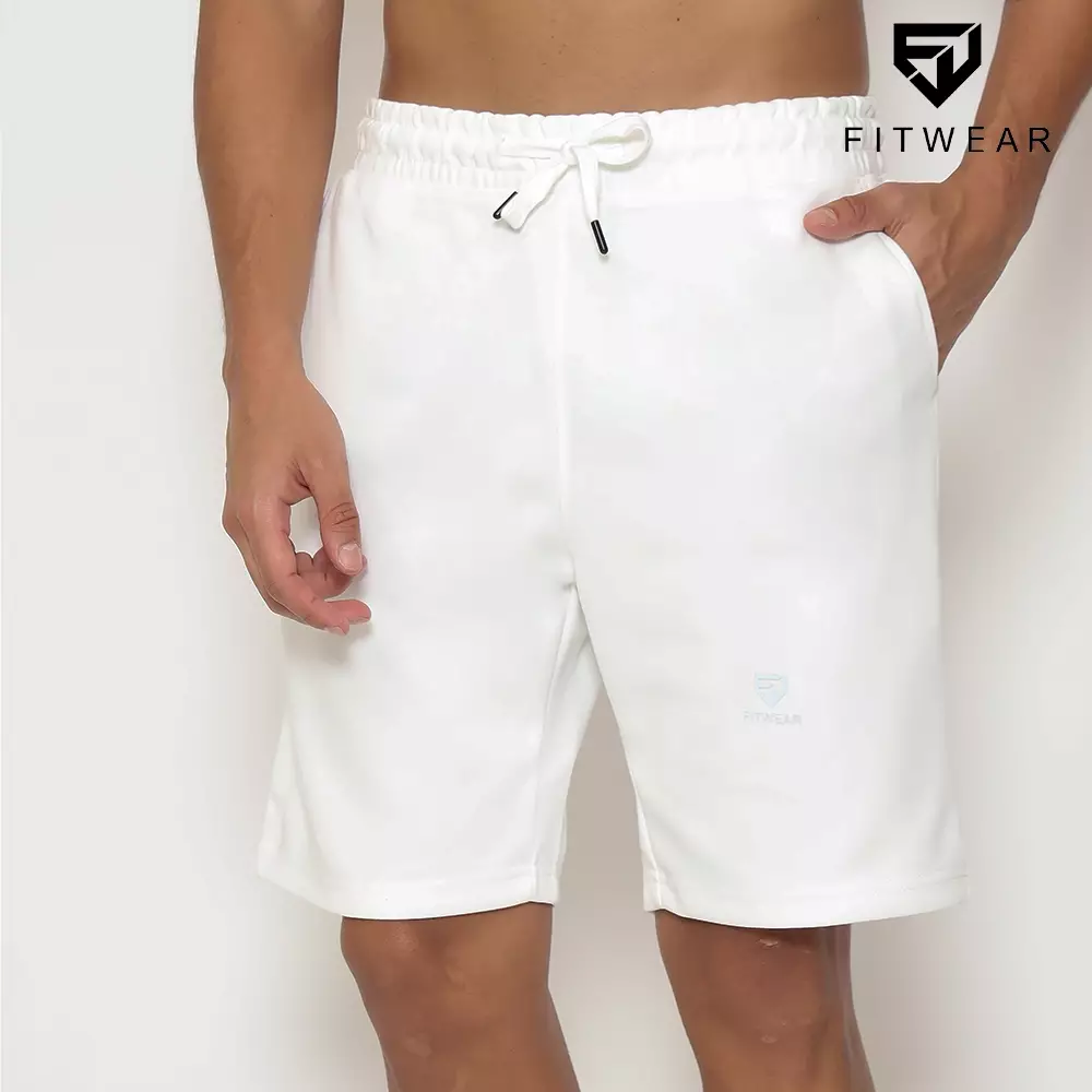 Fitwear - Celana Pendek Olahraga Pria JAYDEN BASIC SHORT - WHITE