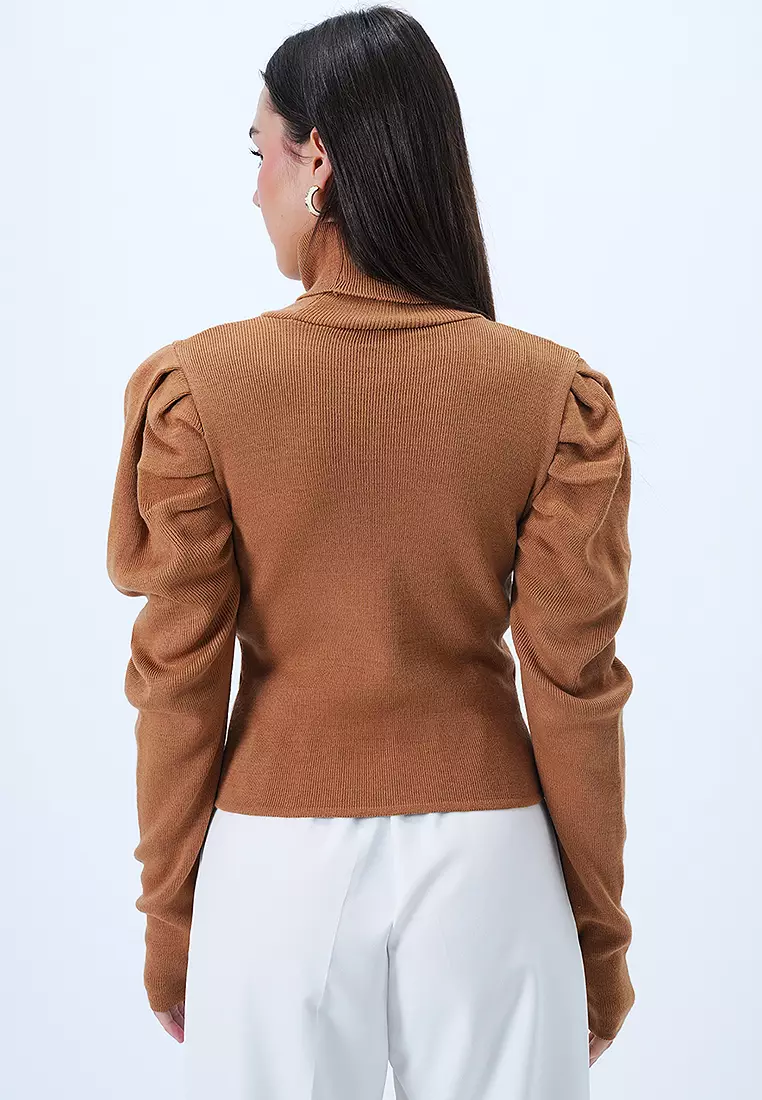 Turtleneck Princess Sleeve Sweater