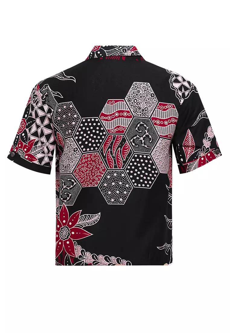 Hem Anak Batik Laki Laki Lengan Pendek Anzel Black