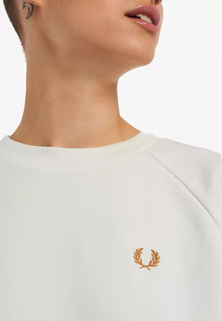 Buy Fred Perry Fred Perry G3144 Knitted Trim Sweatshirt (Snow