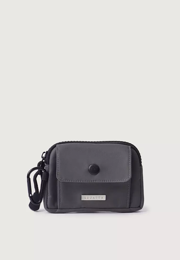 Compact Coin Purse With Carabiner