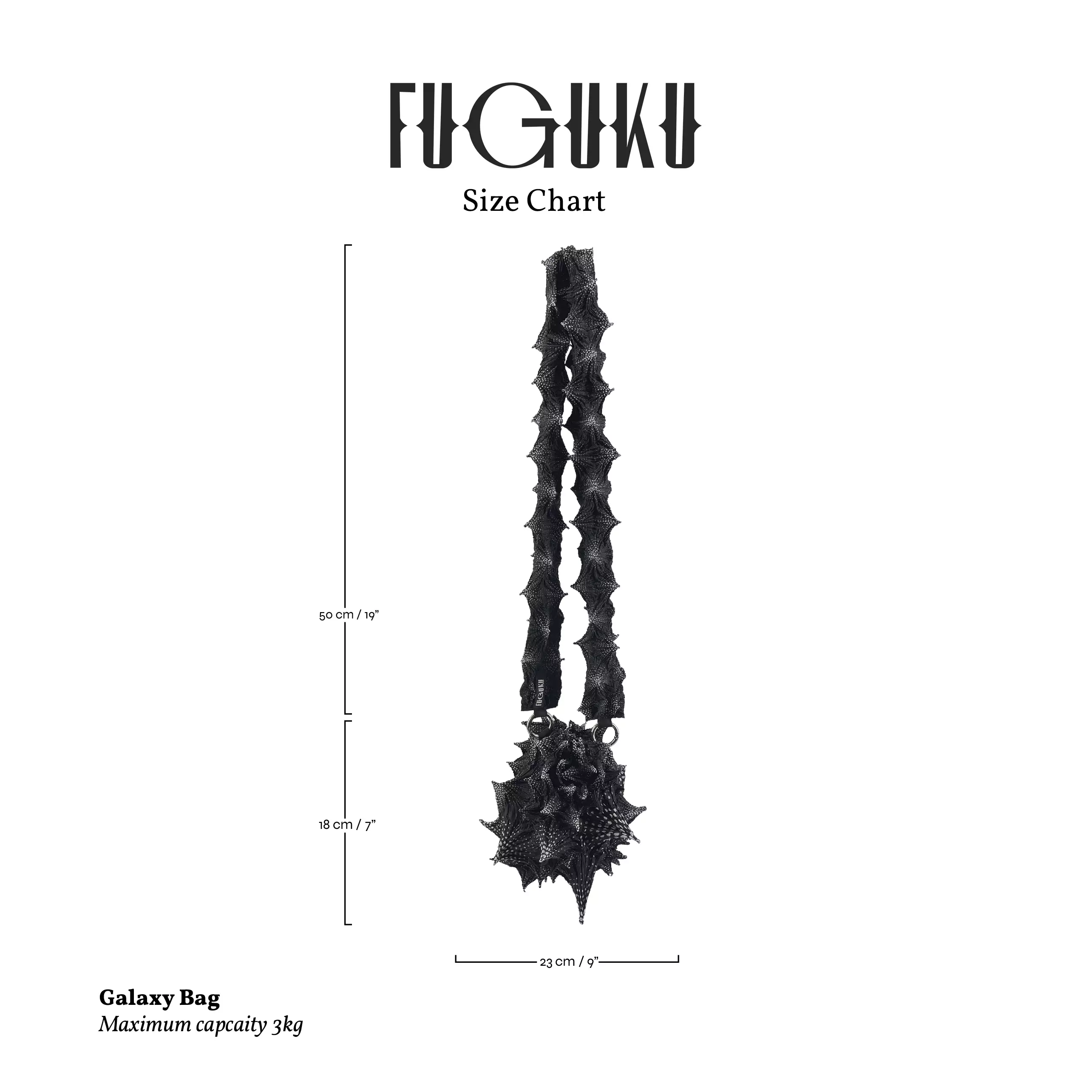 FUGUKU SLING BAG - GALAXY BAG - NOIR
