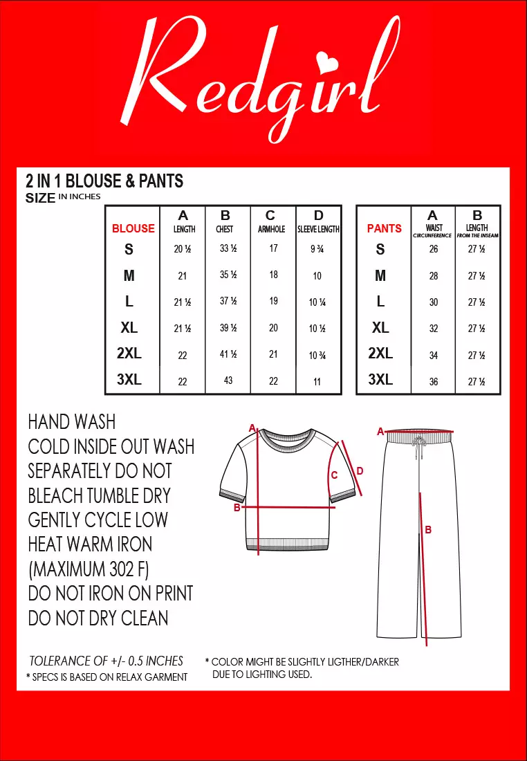 Knitted Short Sleeve Tops/Pants Terno