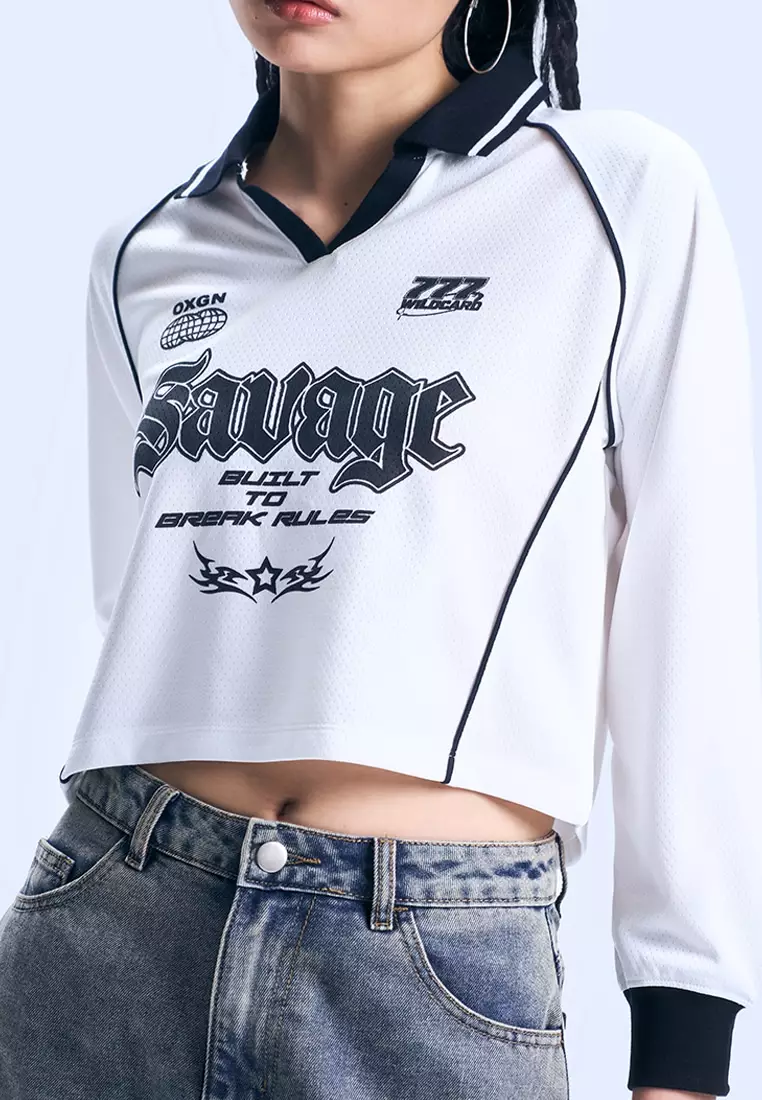 Rugby Graphic Boxy Polo