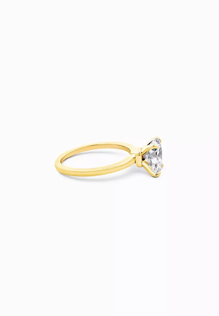 Vinstella Ethereal Frost Diamond Ring - Gold Plated