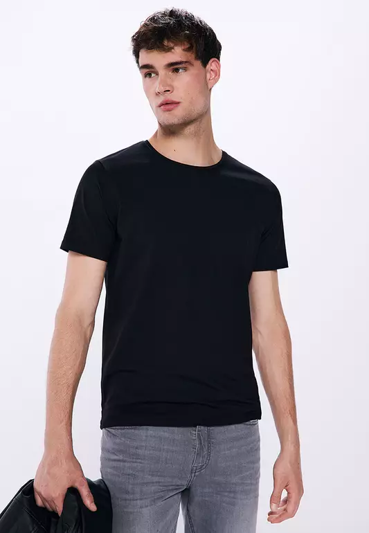 Basic Cotton Lycra T-Shirt