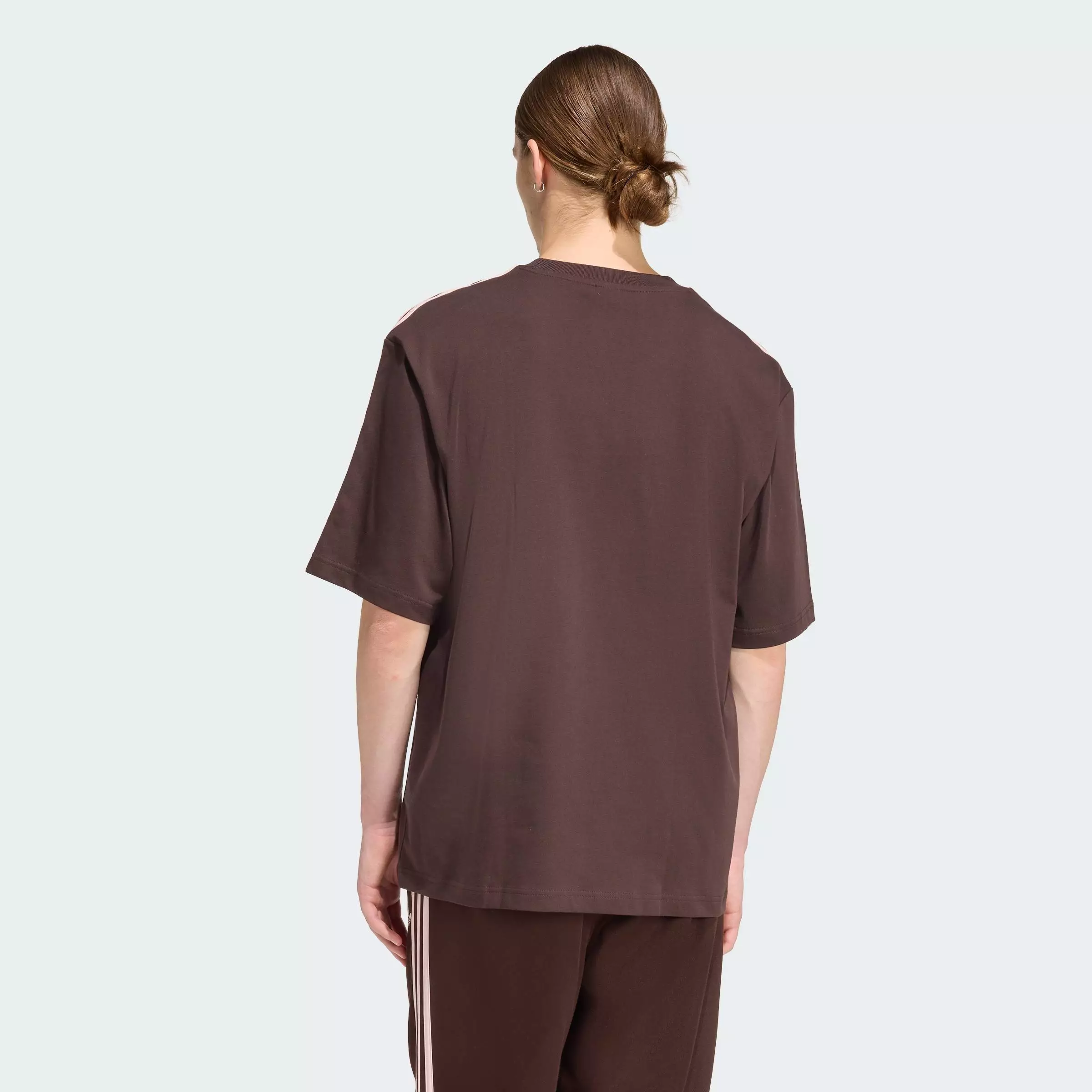 Lifestyle ADICOLOR 3-STRIPES OVERSIZED TEE Men Brown KE2905