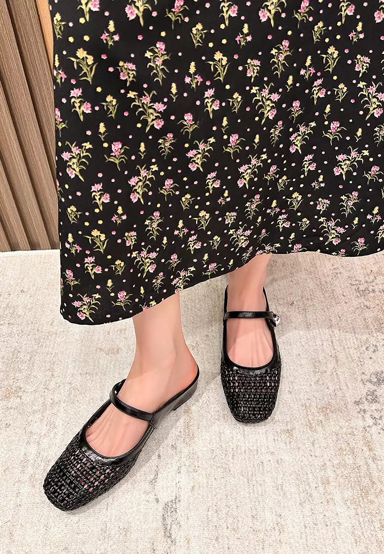 Mesh Hollow Strap Slip-Ons GH796-19