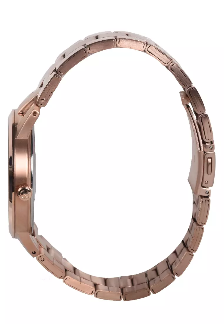 Alexandre Christie - Jam Tangan Pria - Rosegold - Stainless Steel Bracelet - 8645MDBRGSL