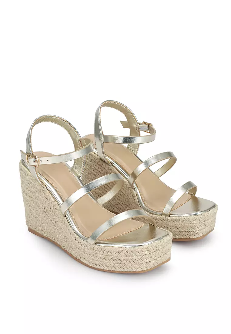 Gold espadrilles sale sandals