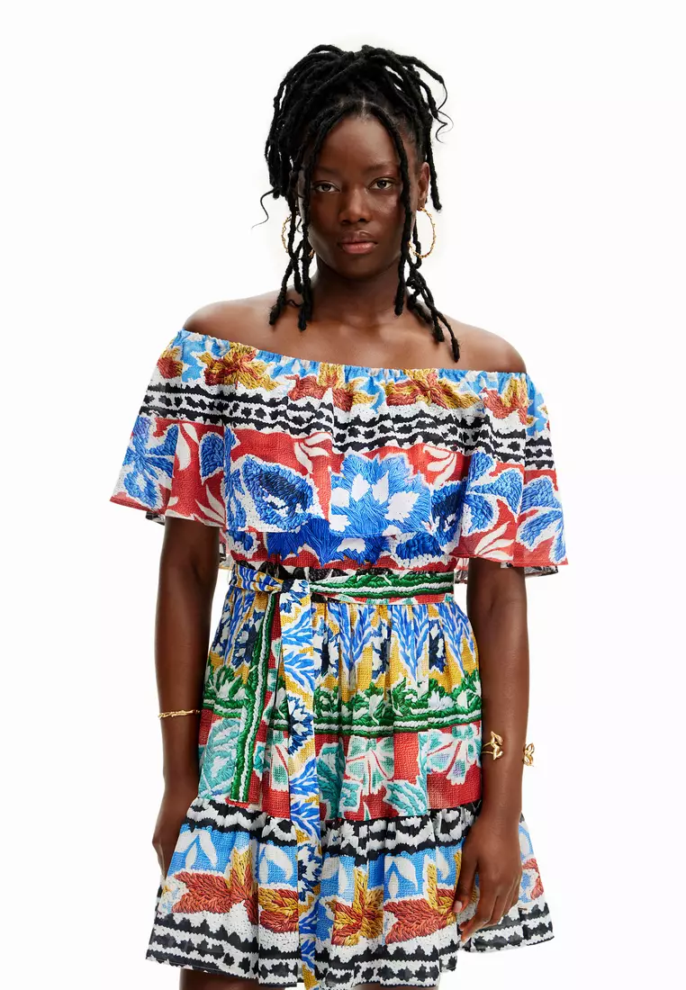 Stella Jean ethnic short dress 