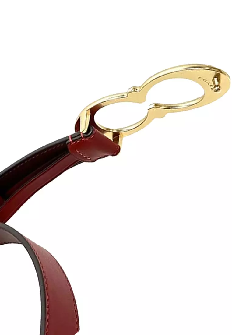 Signature Buckle Belt, 25 Mm in 1941 Red/ Gold C1725 (L)