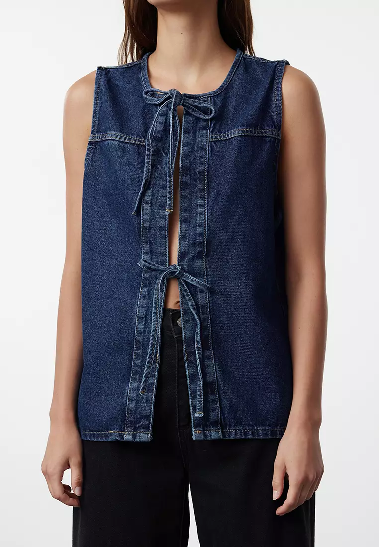 Cotton Denim Vest