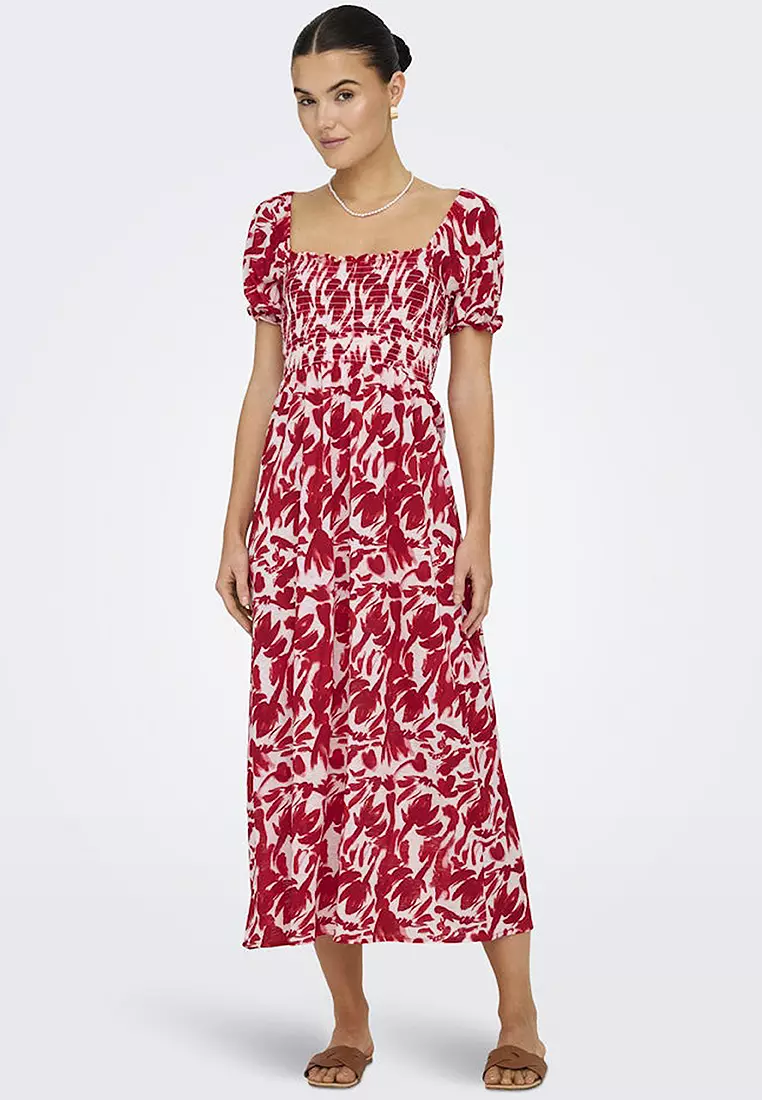 Zoey Short Sleeve Smock Dress