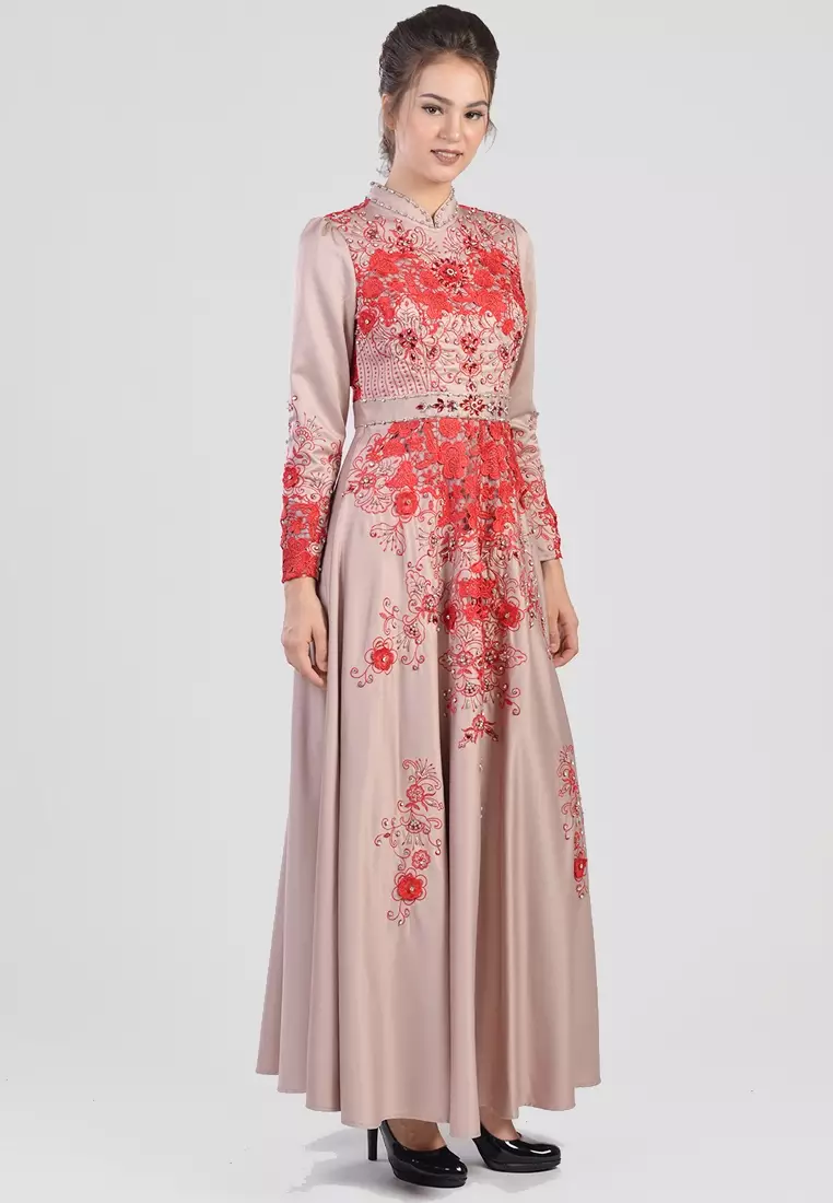 Bibiq Gamis Brokat Satin