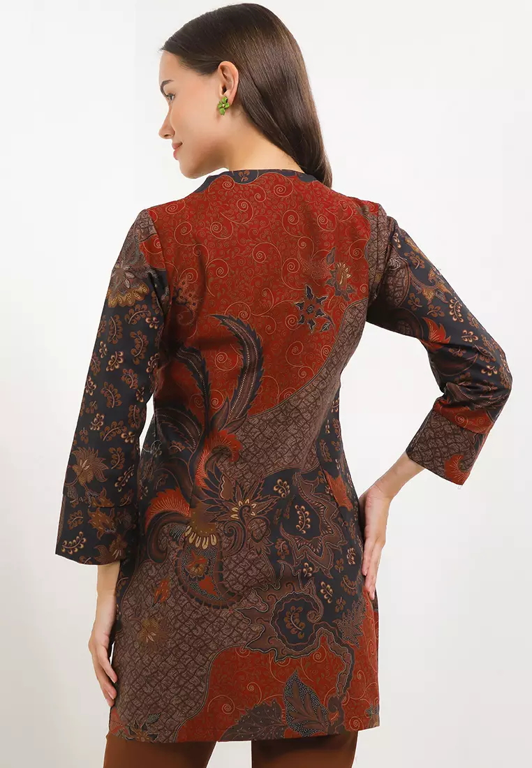 BATIK TALENTA EXCLUSIVE batik wanita blous MAWAR RED 14