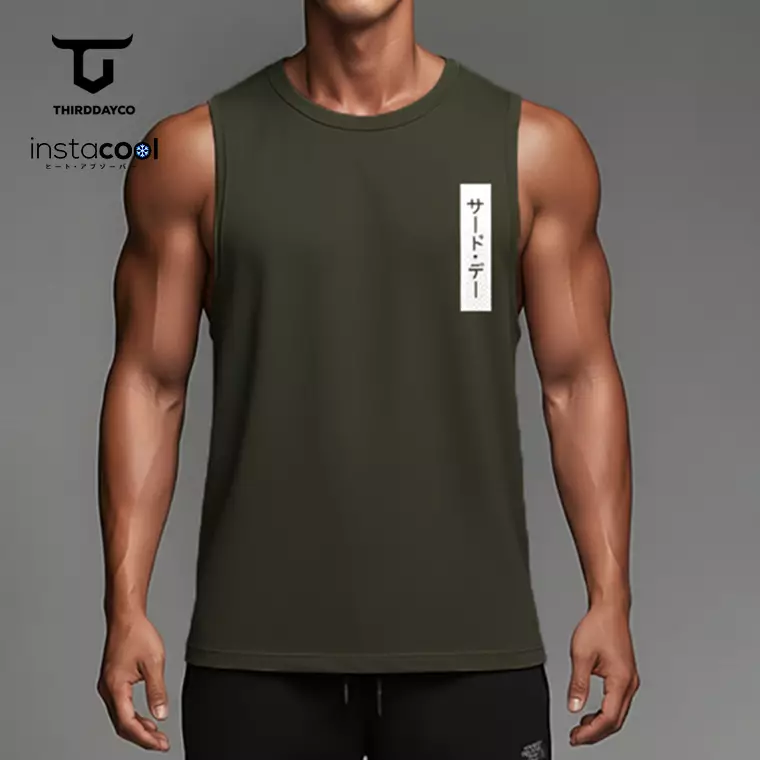 THIRDDAY Kaos Kutang Pria SVN instacool "interted katakana ver" army MTY25