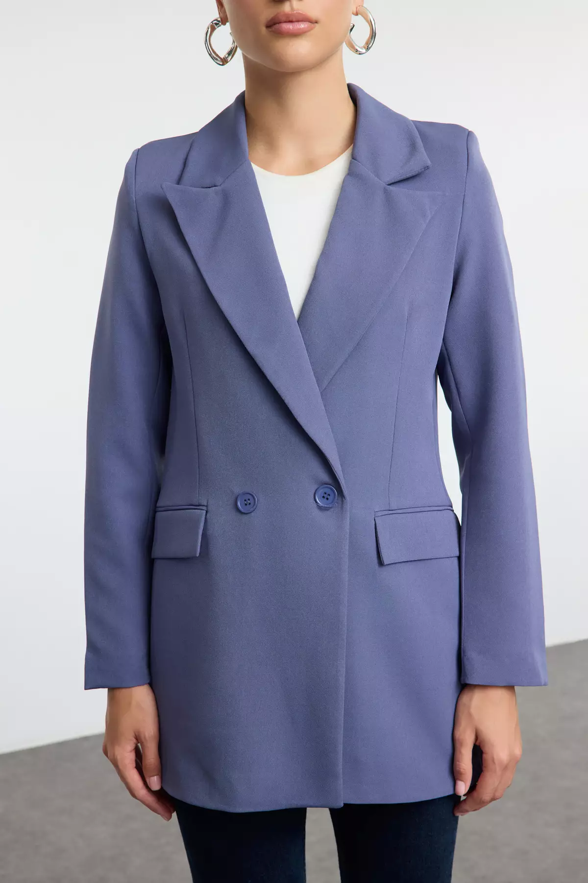 Double Breasted Blazer Jacket