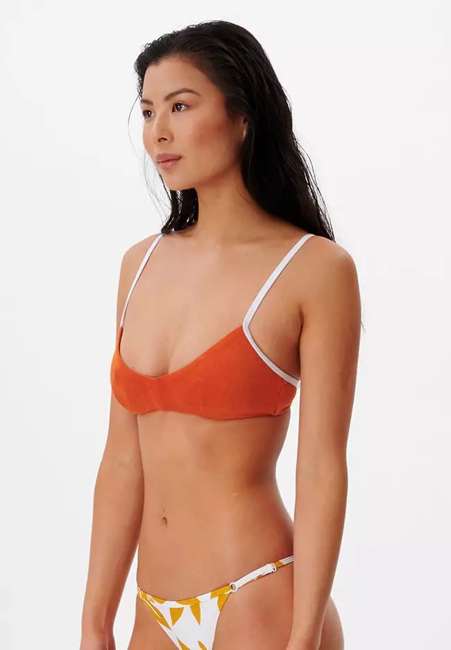 Azalea Solid Crop Bikini Top