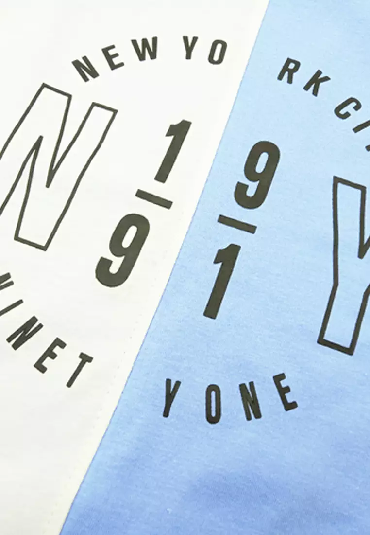 Wakakids Baju Anak Laki Laki Atasan Kaos Singlet Motif New York City 4063 Skats Biru Muda