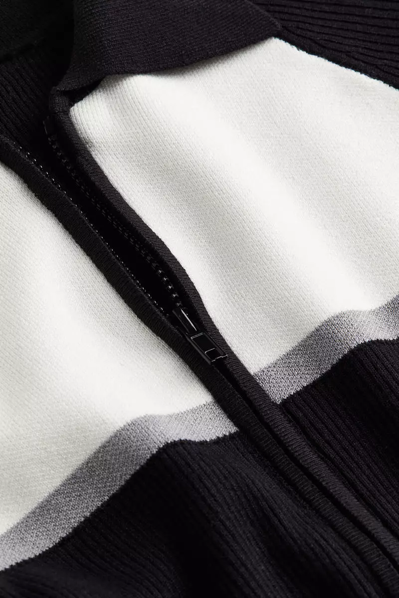 Zip-through cardigan