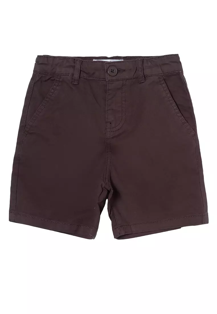 Kids black chino shorts online