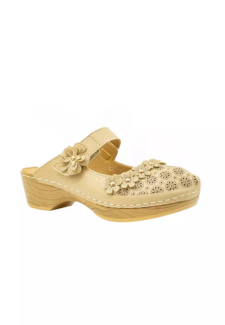 Women's Mules LY 28381Dark Beige C70