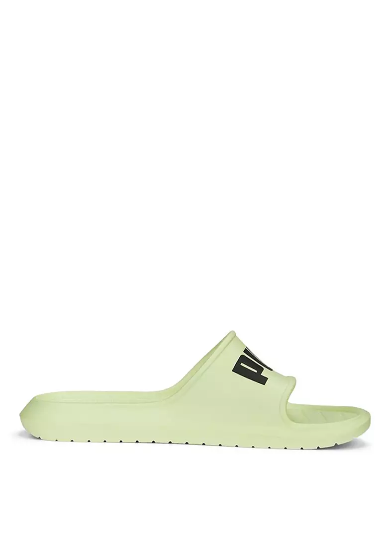 Green puma slides sales